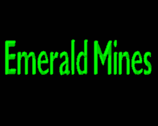 Emerald Mines title screen for Amiga CD32